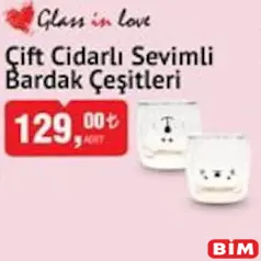 GLASS İN LOVE ÇİFT CİDARLI SEVİMLİ BARDAK ÇEŞİTLERİ